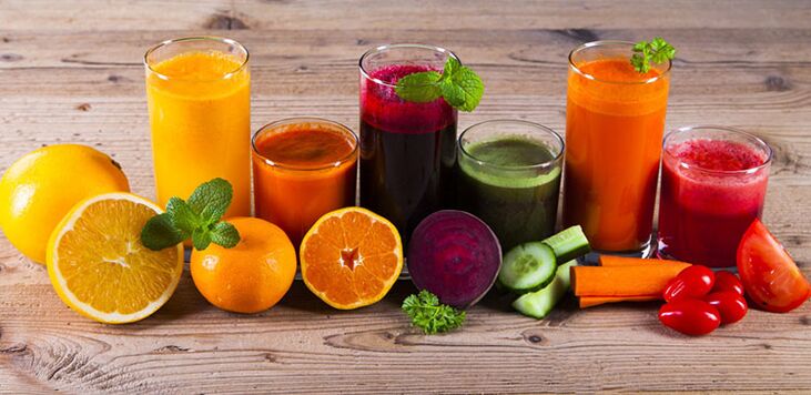 Diet untuk penurunan berat badan dengan jus yang baru diperah