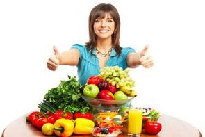 Buah-buahan dan sayur-sayuran untuk pemakanan yang betul dan penurunan berat badan